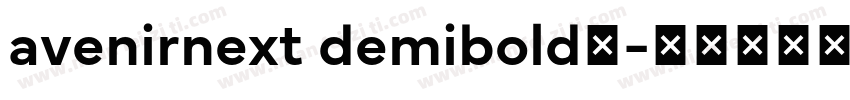 avenirnext demibold字字体转换